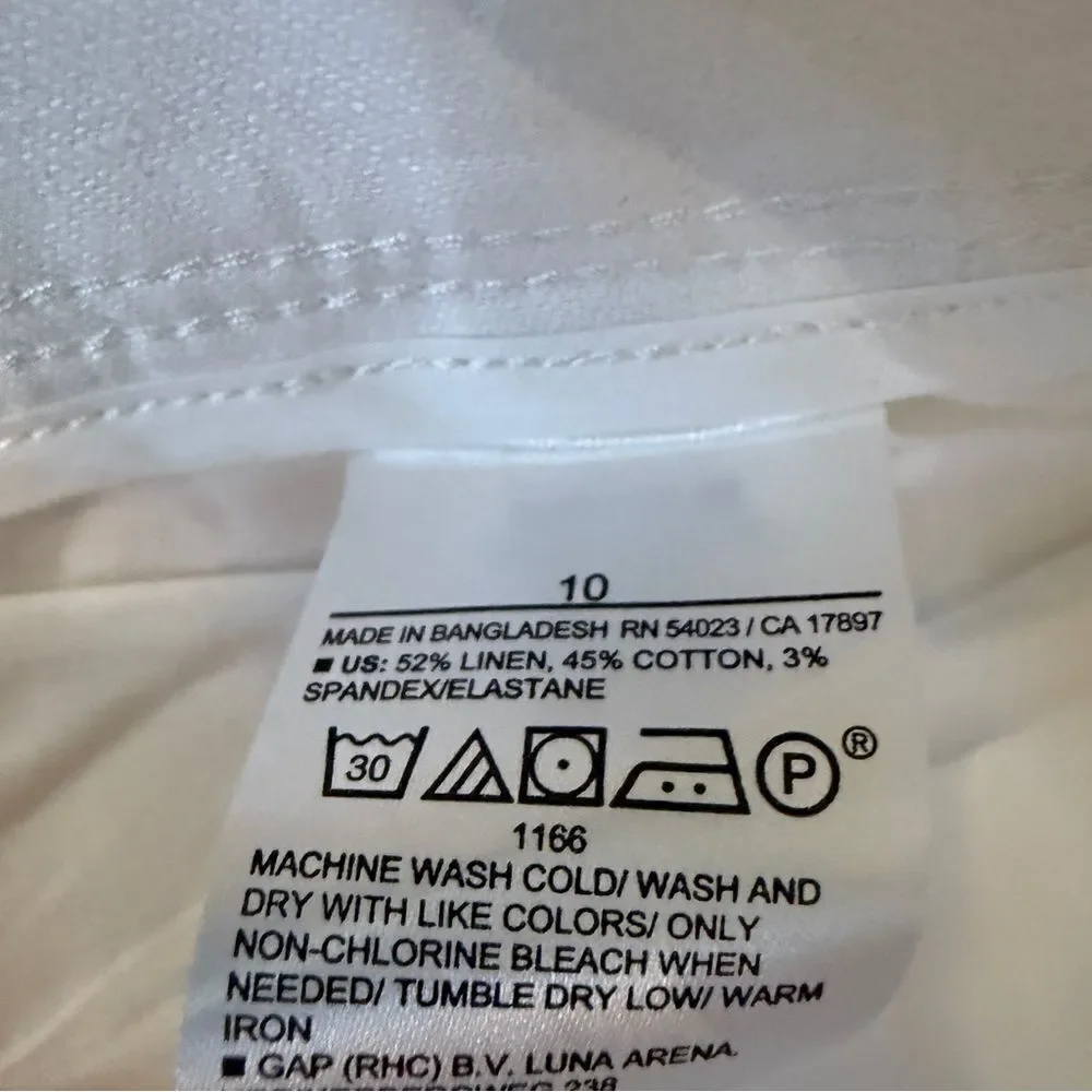 Banana Republic Factory Linen Blend Wide Leg